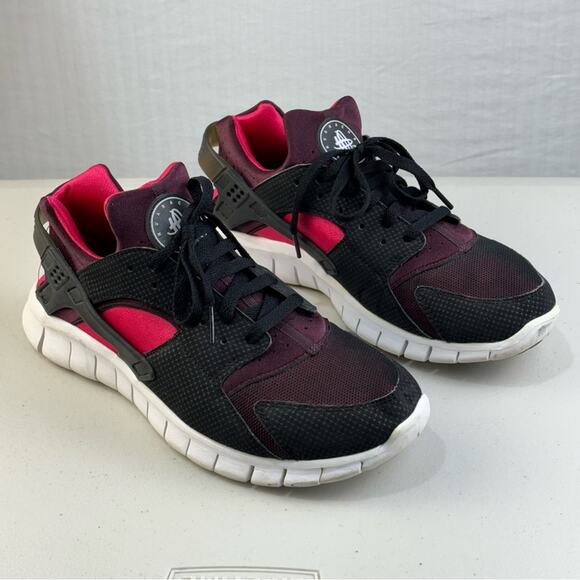 Nike Air Huarache Free Run “Bred” Black Mahogany Sneakers Men’s Size 9 EUR 42.5 main image 5